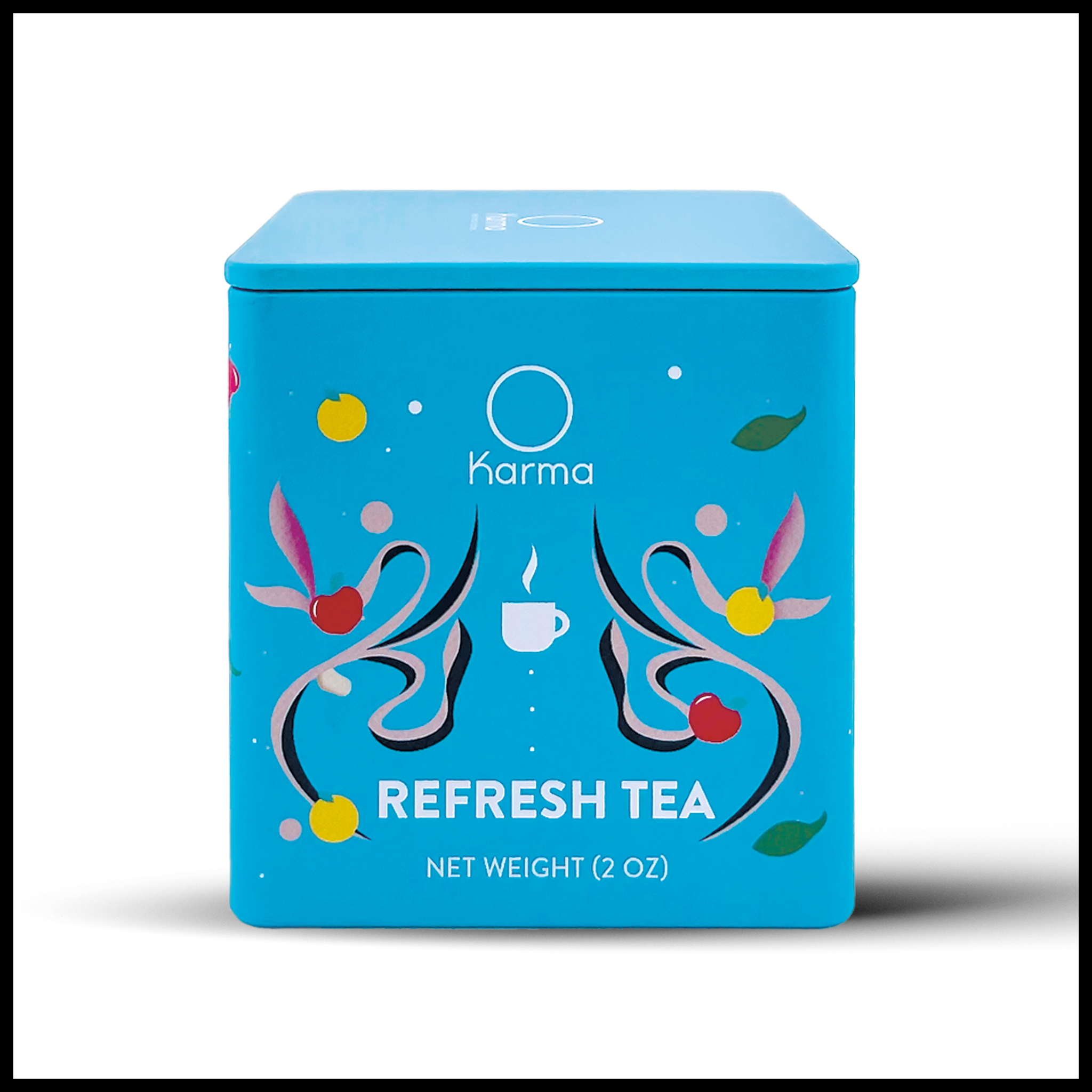 Karma Refresh Tea | Apple pieces, Ginger, Orange peel, Peppermint, Eucalyptus, Sage leaves, Elderflower